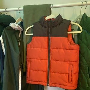 Orange Puffer Vest